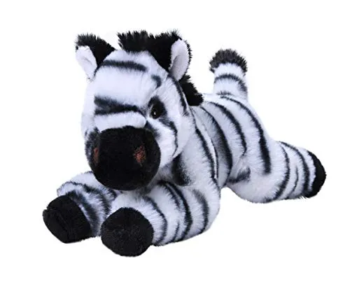 Wild Republic Ecokins Mini Zebra, Kuscheltier aus Stoff, Nachhaltiges Spielzeug, Baby Geschenk zur Geburt von Jungen und Mädchen, Stofftier 20 cm