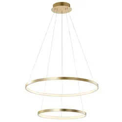 Just Light Pendelleuchte Circle Gold Ø 50 cm