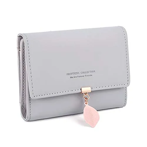 RRANCharltu Geldbörse Damen Leder Portemonnaie Damen Klein Geldbeutel Damen Klein mit Zipper Münzfach Mini Geldbörse mit vielen Fächern