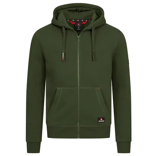 Höhenhorn Kapuzenpullover Woodberg Herren Hoodie - Herren-Sweatshirt aus hochwertiger Baumwolle mit weicher Innenseite, angenehm warm und ideal für kühle Tage. Erhältlich in der Größe 4XL und in ansprechendem Grün.