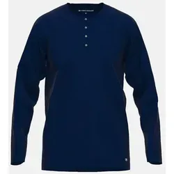 TOM TAILOR Herren T-Shirt blau Uni 1er Pack 52 - Bequemes Herren T-Shirt von TOM TAILOR, aus 100% Baumwolle für hohen Tragekomfort, ideal für lässige Outfits.