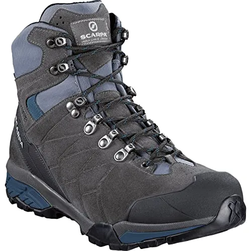 Scarpa ZG Trek GTX, Trekking- & Wanderstiefel, Titanium- Lake Blue Gore-tex TRM Salix Trek,