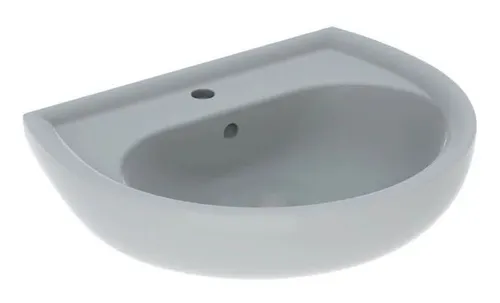 Keramag Geberit Renova Waschtisch 600 mm - Manhattan - Eleganter Waschtisch mit Hahnloch und Überlauf, ideal für moderne Badezimmer und platzsparende Lösungen.