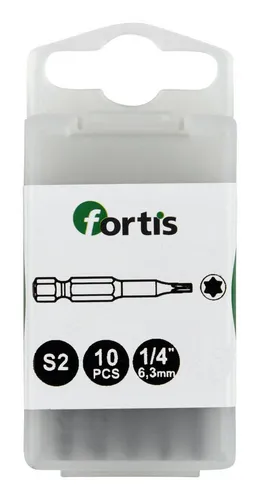 fortis Torx-Bit, 10 Stück, 1/4