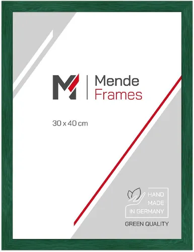 WANDStyle Bilderrahmen H300, Dunkelgrün aus Massivholz in grün von Mende Frames