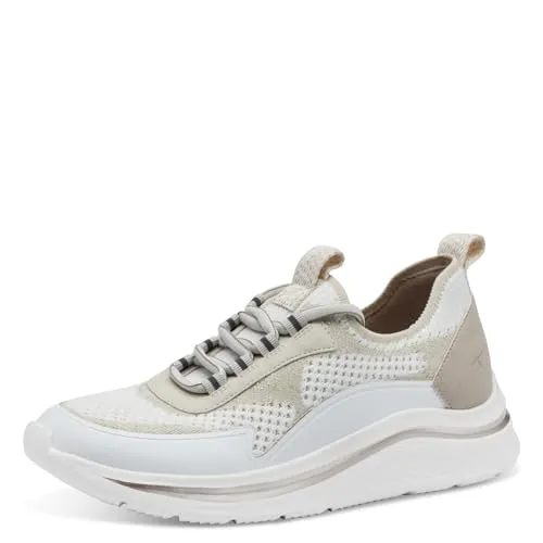 Tamaris Comfort Damen Sneaker flach mit Chunky-Sohle - Vegan und Bequem - Damen-Sneaker mit besonders leichter Sohle für optimalen Tragekomfort. Die kühlende Einlegesohle sorgt an warmen Tagen für ein angenehmes Fußklima. 100% vegan und stilvoll!