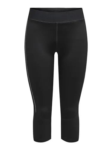 Only Play Damen Onpperformance Training 3/4 Tights Shorts, Schwarz, XS EU