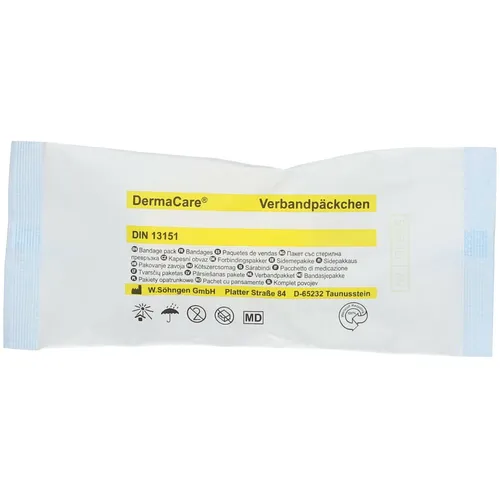 DERMACARE Verbandpäckchen klein DIN 1 St