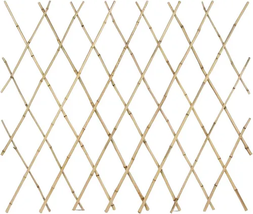 BURI Spalier Bambus - Faltbares Rankgitter für Garten - Faltbares Bambus Gartenspalier mit einer Höhe von ca. 90 cm und Breite von ca. 180 cm, ideal für Kletterpflanzen und Blumenstütze im Garten.