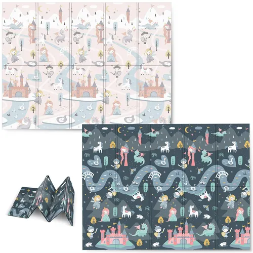 Faltbare pädagogische Schaumstoffmatte 200 x 150 x 1 cm Nukido NK-341