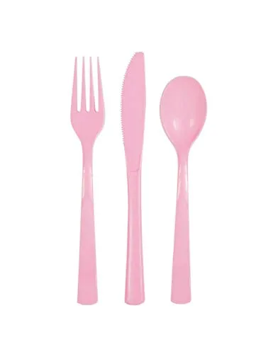 Unique Party Supplies Kunststoff Besteck-Set für 6