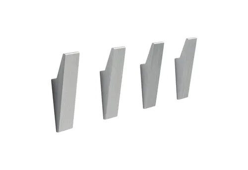 Designfabrik Hamburg Handtuchhaken DFHH KH, (4x Wandhaken), rostfrei, pulverbeschichtet, eloxiert, sandgestrahlt