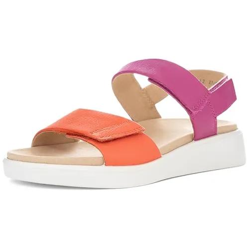 MADEIRA ORANGE,PINK Gr. 37 Wanderschuhe - Wanderschuhe mit weichem Fersenriemchen, herausnehmbarem, waschbarem Fußbett und Klettverschlüssen für optimale Anpassung und Komfort.