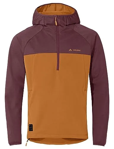 VAUDE Herren Mens Tremalzo Softshell Hz Jacket - Fahrradbekleidung für Herren, winddicht und klimaneutral, mit helmtauglicher Kapuze und vorgeformten Ärmeln für optimalen Tragekomfort.