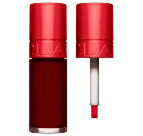 CLARINS Water Lip Stain 09 Deep Red - 7 ml - Lippenstift in intensivem Deep Red, der langanhaltend und matt ist. Verschmilzt mit den Lippen und schützt vor Austrocknung, ideal für einen perfekten Kuss.