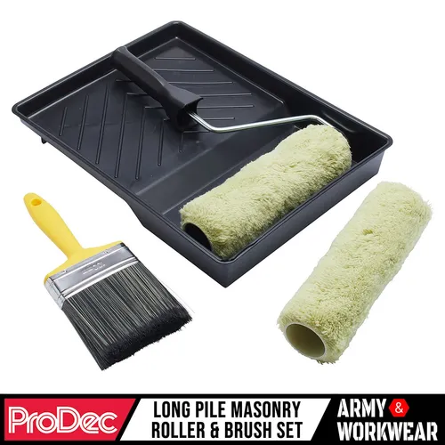 ProDec Doppel Kopf Mauerwerk Außen Farbwalze & Bürste Handel Set 22.9cm/1.75
