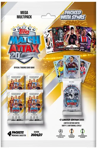 Topps UEFA Club Competition Match Attax MEGA MULTIPACK