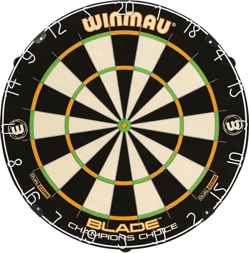 Dartscheibe Winmau Champions Choice Dual Core 3023 - Funsport Dartscheibe mit patentierter Dual-Core-Technologie für optimales Spielvergnügen und verbesserte Haltbarkeit.