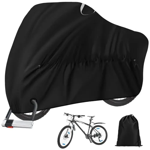 ODSPTER Fahrradabdeckung Wasserdicht ,Abdeckung Fahrrad- 210d Oxford-Gewebe Hochwertige Fahrradgarage Plane Wasserfest