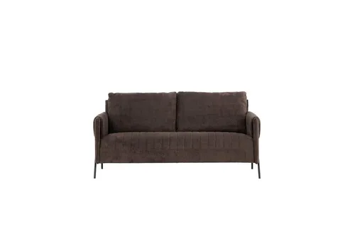 Venture Home 2-Sitzer Sofa Indigo - 2-Sitzer Sofa Indigo in elegantem Dunkelbraun – modernes Design und hoher Komfort für entspannte Stunden. Ideal für kleine Räume, mit hochwertigem Bezug und stabilen Metallbeinen.