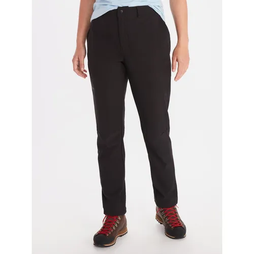 Marmot Wm's Scree Pant black (001) - Damen Outdoor- und Wanderhose aus robustem Nylon, mit PFC-freiem, wasserabweisendem Finish und UV-Schutzfaktor 50 für optimalen Komfort und Schutz bei Outdoor-Abenteuern.