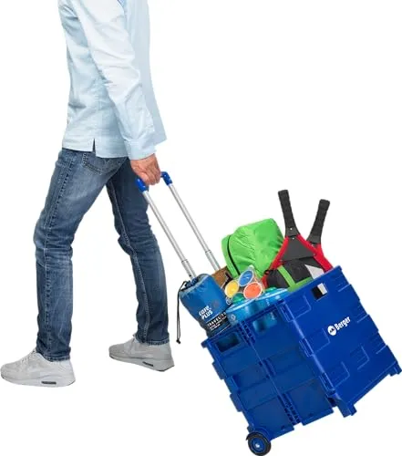 Berger Einkaufstrolley XL faltbar – 30 kg Tragkraft
