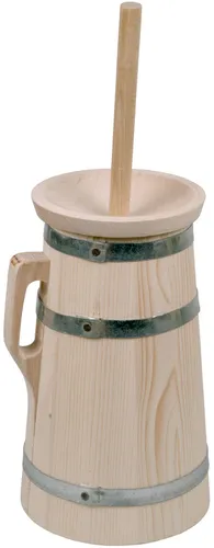 Butterfass Butterschleuder 5 Liter aus Fichtenholz von Holz-Kaufhaus