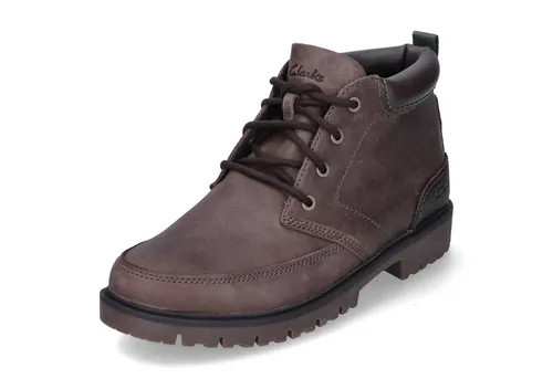 Clarks Rossdale Mid Herren Schnürboots – Winterstiefel in Braun, Größe 42 EU - Hochwertige Schnürboots aus Nubukleder für den Winter. Atmungsaktives Innenmaterial und gepolsterte Innensohle bieten Komfort. Ideal für lässige Outfits und kalte Tage.