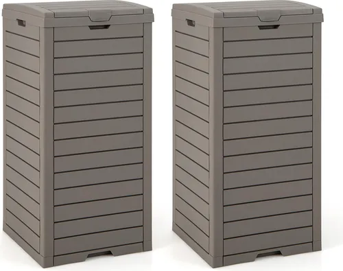 Mülltonnen & Abfalleimer Braun von Costway