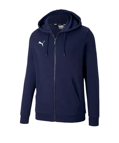 Puma GOAL 23 Casuals Kapuzenjacke Herren navy Gr S - Herren-Sweatjacke mit Kapuze, ideal für Alltag und Training. Bequem, wärmend und aus leistungsstarken Materialien für optimalen Tragekomfort.