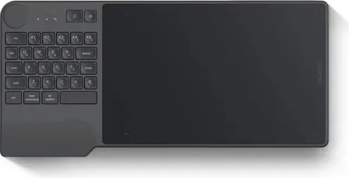 Grafiktablett HUION Inspiroy Keydial KD200, USB-C, Bluetooth, Metallgrau