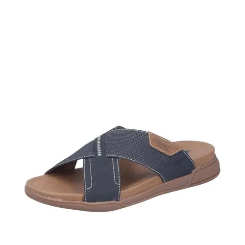 Rieker Pantolette Sommerschuh in Blau, Größe 46 EU in blau von Rieker