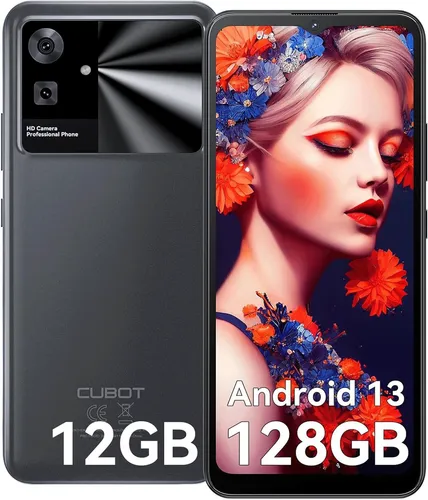 Cubot Note 21 - 6GB RAM, 128GB Speicher, Schwarz - Handy ohne Vertrag mit 50 MP Dual-Kamera, 5200 mAh Akku für den ganzen Tag und Android 13 für die neuesten Funktionen.