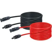Schwaiger Solarzellenkabel 5 m rot/schwarz