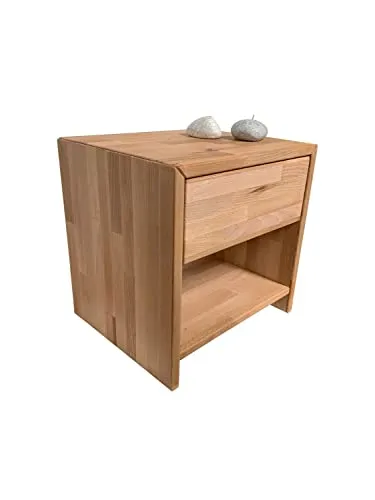 Möbel-Store24 Nachtkommode Nako Judith/Sofie - Nachttisch aus massivem Kernbuche mit exklusivem Design, hergestellt aus hochwertigen Materialien. Massivholzmöbel sind einzigartige Naturprodukte! KOSTENLOSER Versand bis Bordsteinkante.