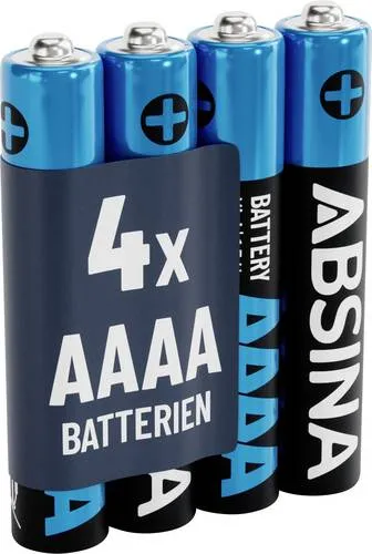 Absina Mini (AAAA)-Batterie Mini (AAAA) Alkali-Mangan 1.5V 500 4St.