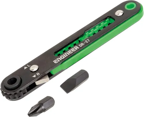 super niedriger Profil Ratsche Schraubenschlüssel mit 6,35mm Bits ENGINEER DR-27