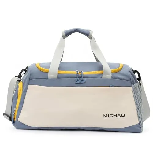 Schwimmtasche Damen, Gym Tasche, Sporttasche Groß, Sporttasche Damen, Reisetaschen, Sport Bag, Fitness Tasche, 52x24x27,Weekende, Klinikaufenthalt, XL (Blau)