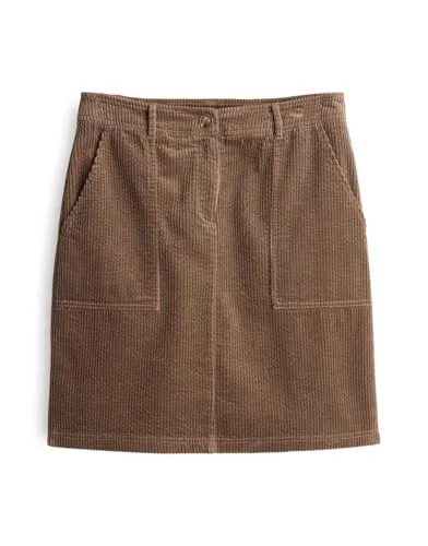 OPUS Damen Minirock REAH aus 100% BCI Cotton in braun von OPUS