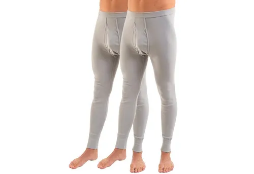 HERMKO Lange Unterhose 3540 3540 2er Pack Herren lange Unterhose long johns Bio-Baumwolle