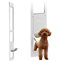 VEVOR Hundetür für Glasschiebetür – Höhenverstellbar von Vevor