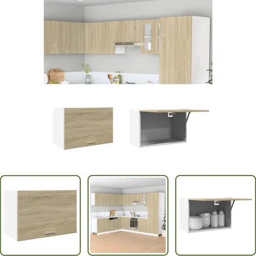 The Living Store Hängeschrank Sonoma-Eiche 60x31x40 cm