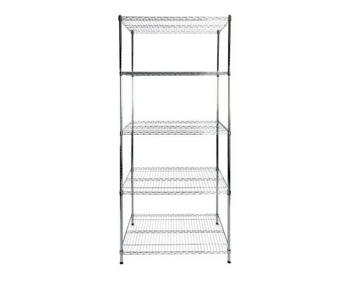 casa pura Regal Himalaya, 5 Böden aus Stahl - Robustes Standregal mit 5 Ablageflächen, ideal für hohe Belastungen bis 750 kg, perfekt für Zuhause oder im Büro.