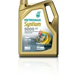 Petronas Lubricants Syntium 5000 XS 5W-30 SN 5L - Motoröl mit °CoolTechTM-Technologie für optimale Motorleistung und Schutz vor Überhitzung. Hervorragende Schmierung und Schlammbeständigkeit für maximale Effizienz und längere Motorlebensdauer.