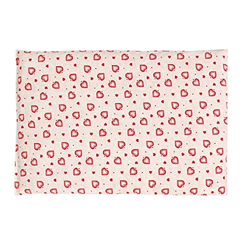 GIRAFFENLAND Kirschkernkissen 30 x 20 cm, Landhaus-Liebe - Als Wärmekissen & Kältekissen - Körnerkissen für Mikrowelle und Backofen - 30x20cm