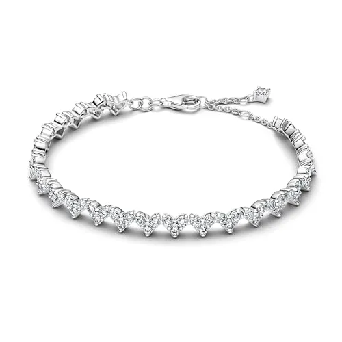 Produktbild PANDORA Timeless Drei Steine Herz Armband aus Sterling Silber