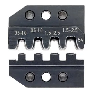 Knipex 97 49 54 Crimpeinsatz für Modularstecker - Crimp-Systemzange & Einsätze, passend für Knipex Zangen, ideal zum Crimpen von Modulsteckern von 0,5 bis 2,5 mm² für präzise und zuverlässige Verbindungen.