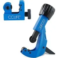 CCLIFE 2tlg Bremsleitung Rohrschneider Rohrabschneider Edelstahl 3 bis 22mm und 3 bis 35mm