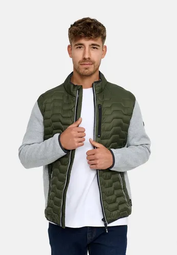 Indicode Herren Sommerjacke INErlando – Übergangsjacke mit Reißverschluss in Army Grün XXL (56) - Leichte Übergangsjacke mit gesteppter Front, ideal für den Alltag. Pflegeleichtes Polyester sorgt für hohen Tragekomfort. Perfekt für lässige Outfits im Frühjahr und Herbst.