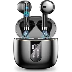 Bluetooth 5.3 In-Ear Kopfhörer - 48h Laufzeit, HiFi Bass, ENC Noise Cancelling, IP7 wasserdicht - Erleben Sie mit den Bluetooth 5.3 In-Ear Kopfhörern kraftvollen HiFi Sound und bis zu 48 Stunden Musikgenuss. Ideal für Sport und unterwegs dank IP7 Wasserschutz und bequemer Passform.